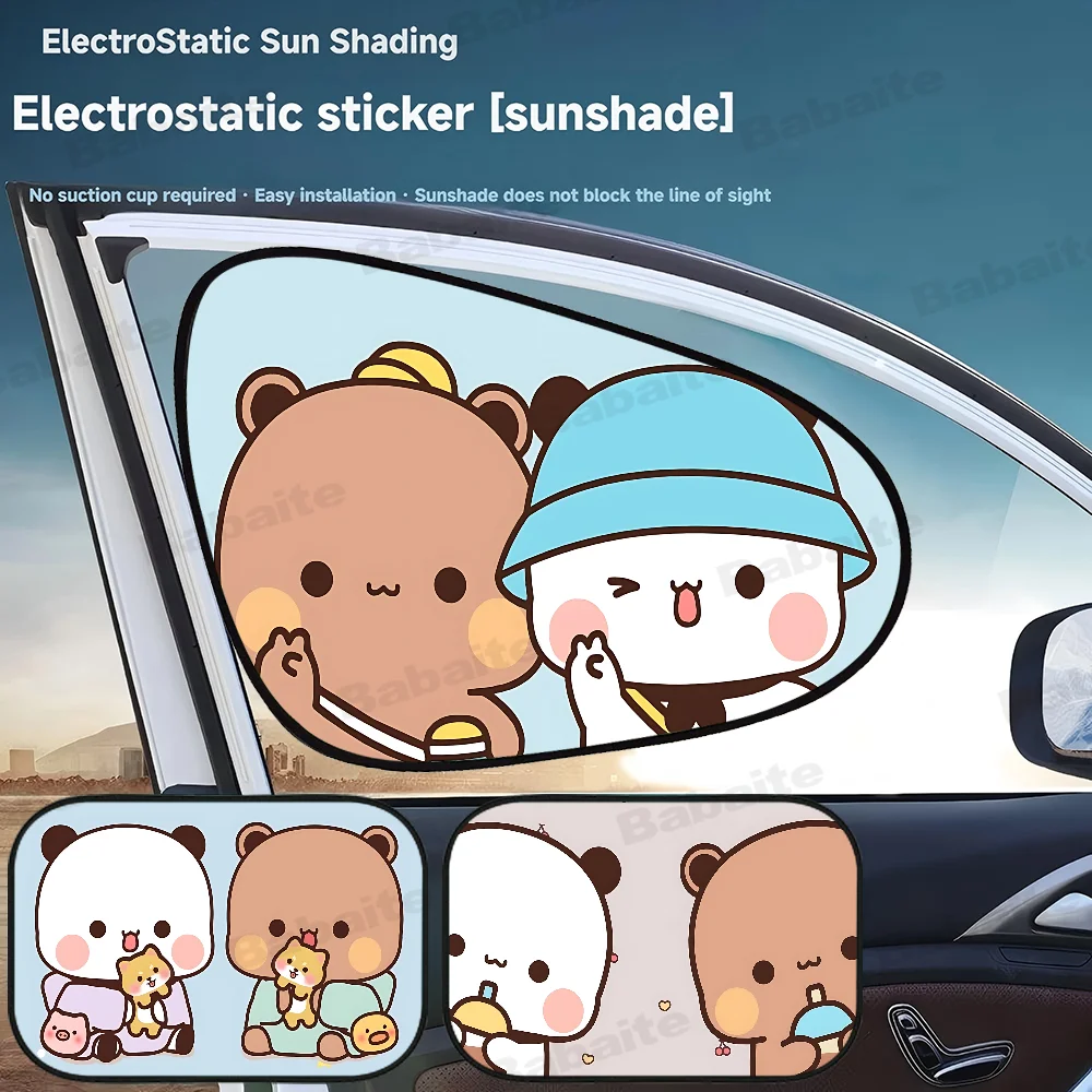 

Bubu And Dudu Cute Cartoon Car Sunshade Window Sunshade Front Windshield Hood Interior Front Baffle Double Ring Sunshade