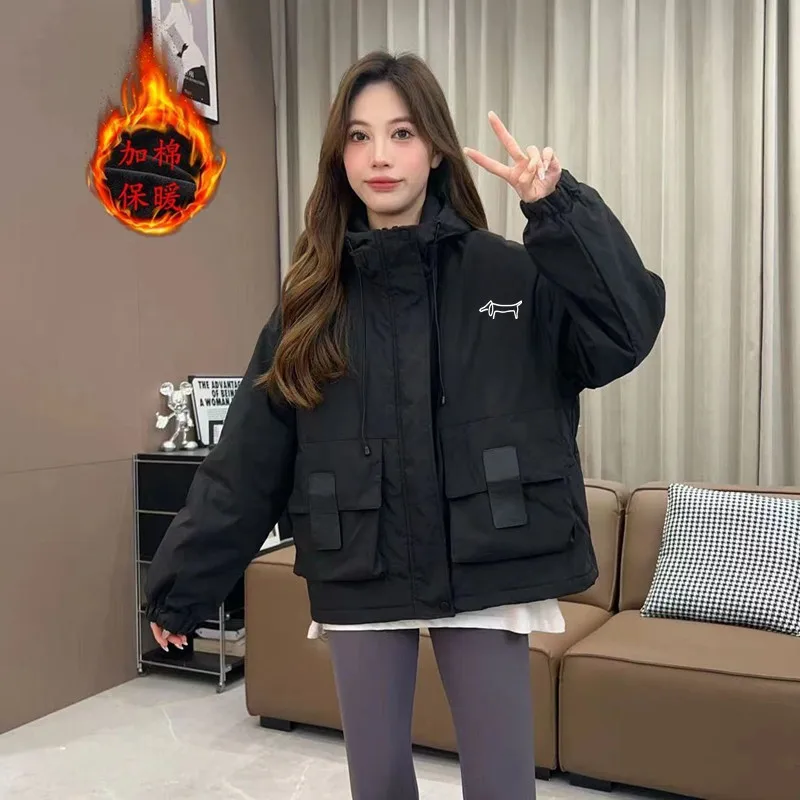 숏패딩 Thickening Windbreaker Casual Coat Anew Women Golf Wear Autumn Winter 2024 High Quality Golf Jacket Women Golf Clothing 신상재킷