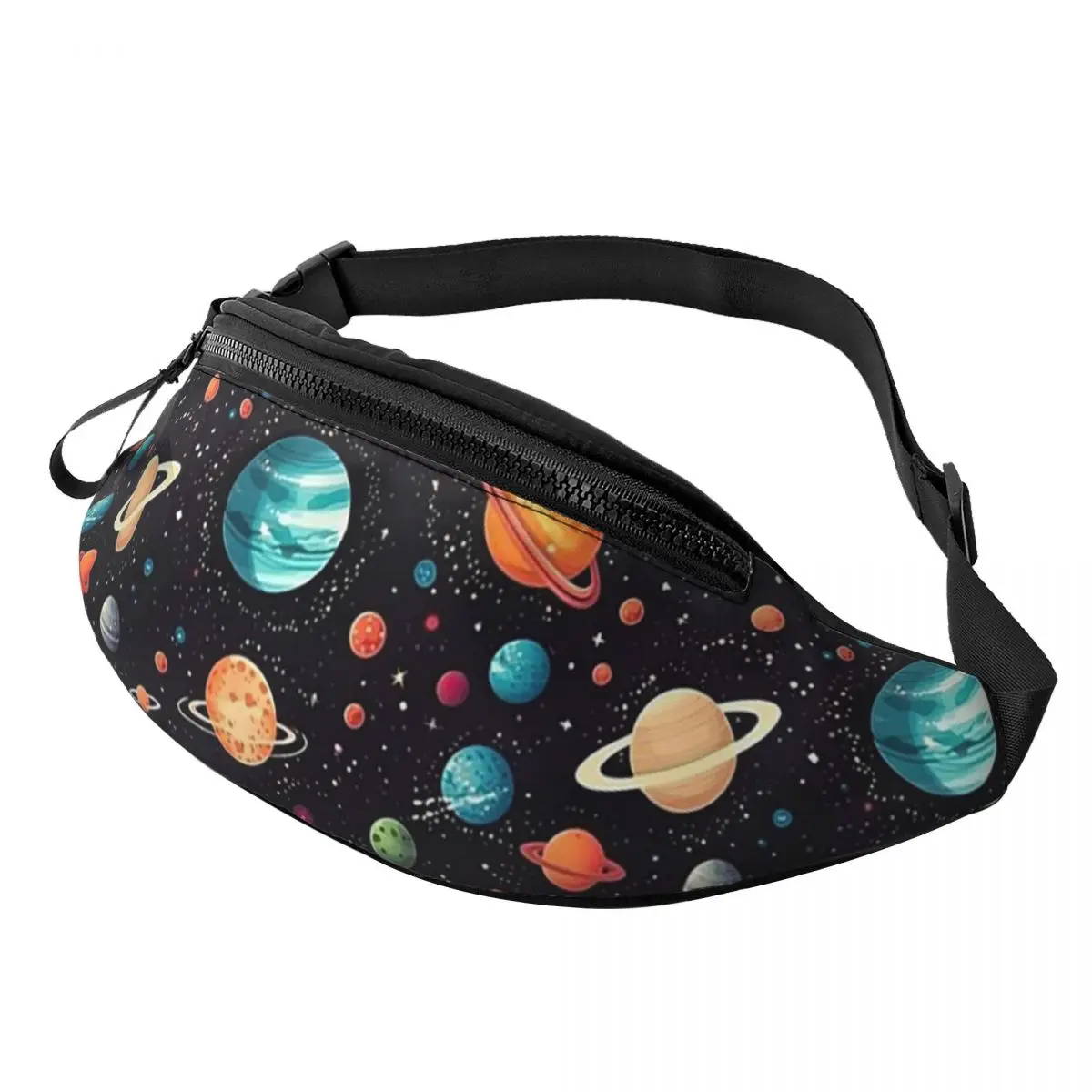 Solar System Space Planets Universe Waist Bag for Women Men Crossbody Fanny Pack Running Phone Money Pouch