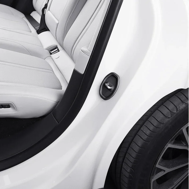 

Silica Gel Black Car Door Lock Cover Trim Sticker Interior Car Accessories For Chevrolet Cruze Camaro Equinox 2016-2024