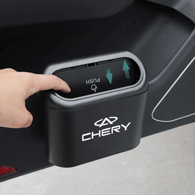 1Pcs Hanging ABS Car Trash Bin Storage Case Box For Chery Tiggo 8 7 6 4 3 5x Pro Arrizo Omoda 5 FX Fulwin Face QQ Accessories