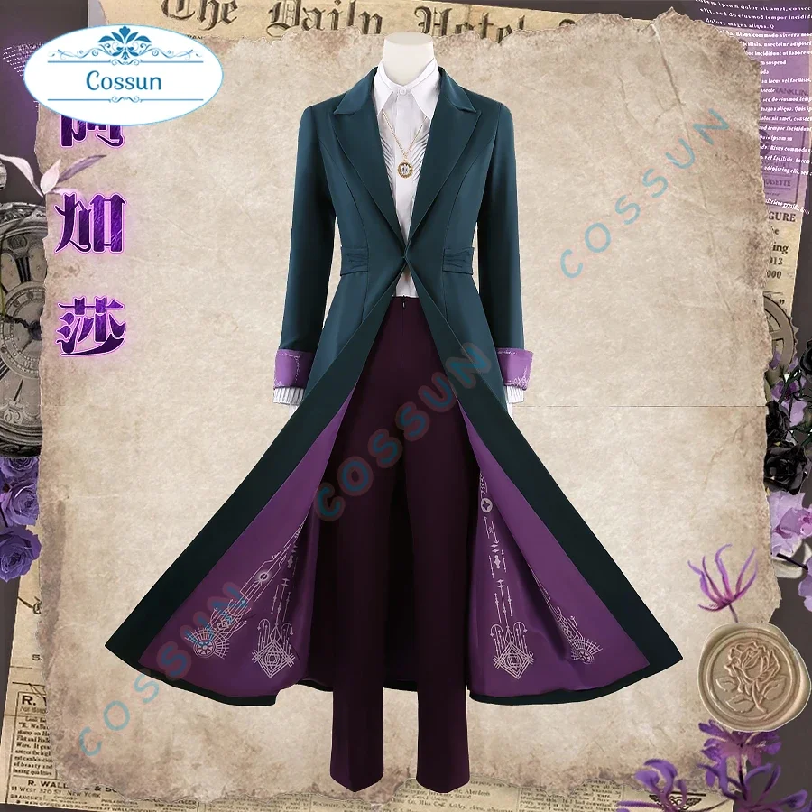[Personalizzato] Agatha Harkness Cosplay Prof. Emeritus Harkness Costume Film Cappotto Camicia Pantaloni Collana Uomo Donna Abito Uniforme