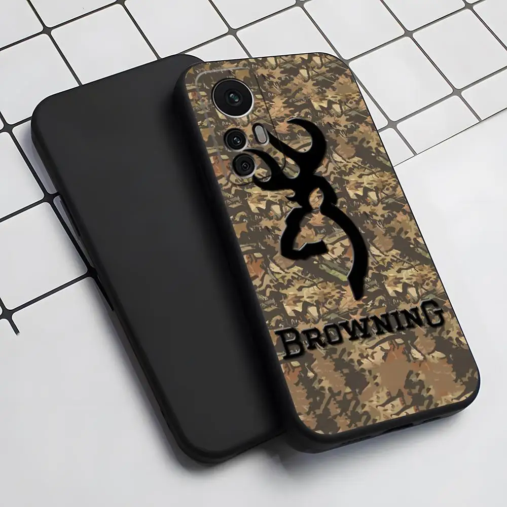 B-Browning Guns Cell Phone Case for Xiaomi 13 12 11 9T 11T 9SE 11i Lite Ultra Note10 Poco F3 M4 GT Pro Cover