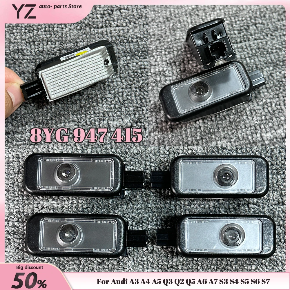 2 Pieces 4 Ring For A3 A4 A5 Q3 Q2 Q5 A6 A7 S3 S4 S5 S6 S7 LED Projection Door Light 8YG 947 415 8YG947415 8YG947416A