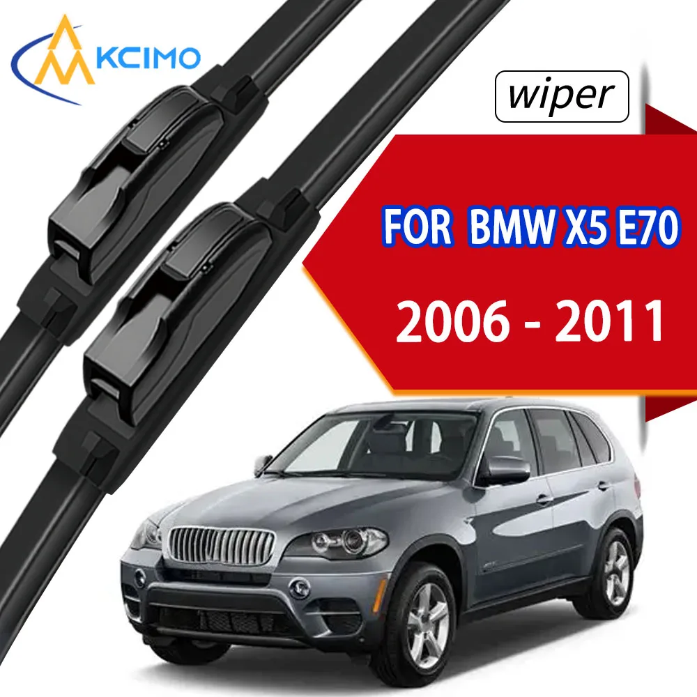 

2pcs For BMW X5 E70 2006 - 2011 Front Windshield Wiper Blades Windscreen Window Accessories