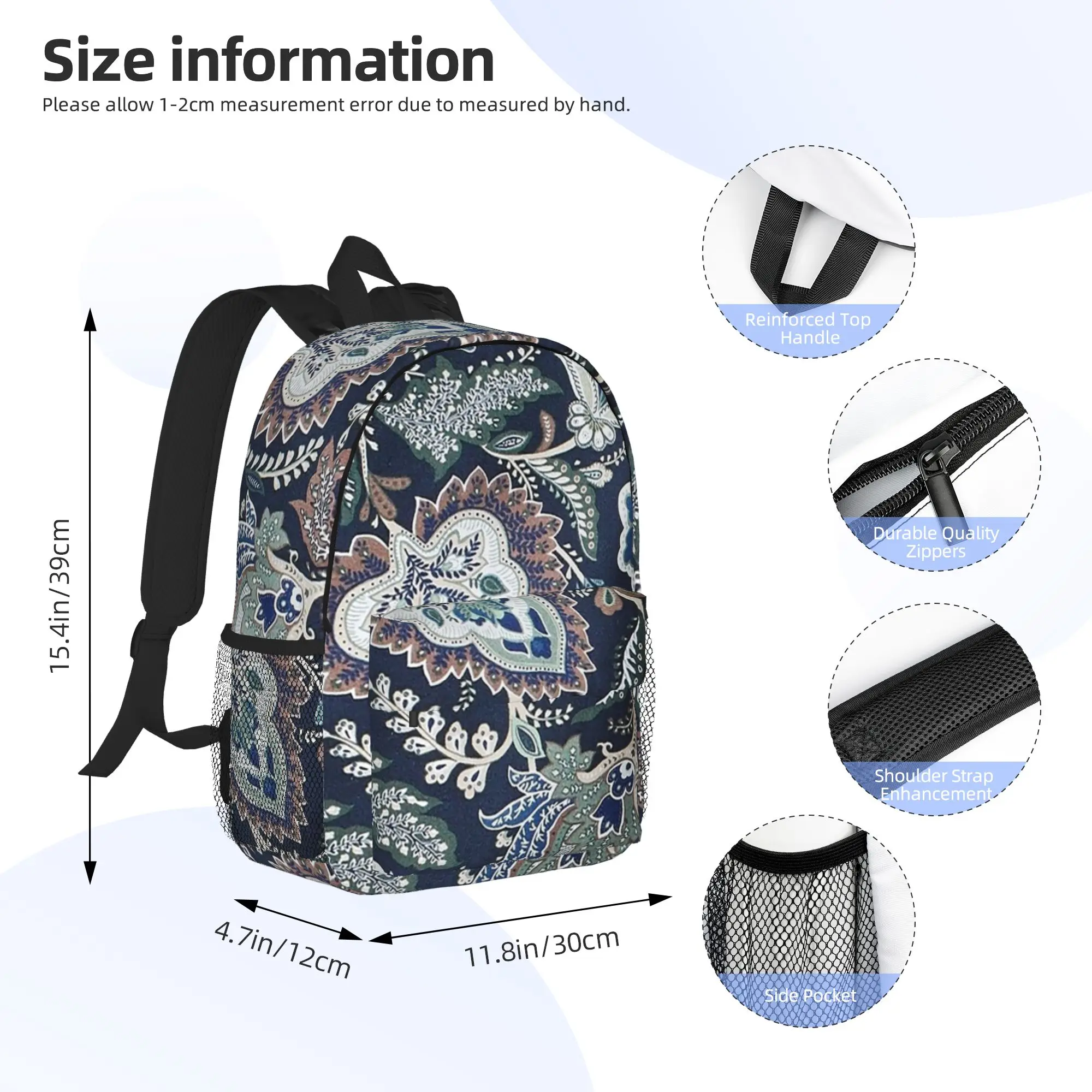 Vera Bradley Pattern Colorful Backpack Hot Sale Daypack Large Capacity Boys Girls BookBag Shoulder Bags for Men Women School Bag