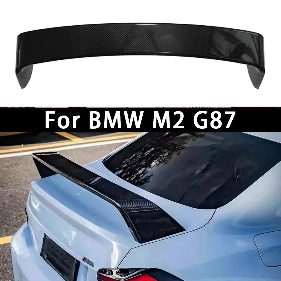 For BMW 2 Series M240 G42 M2 G87 Carbon Fiber Spoiler Tail fins Rear Top Wing Trunk Spoiler Guide Wing Rear Wing Car Diverter