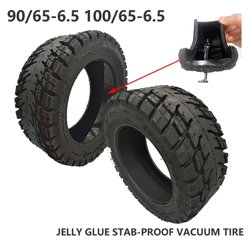 Pneumatico Tubeless da 11 pollici 100/65-6.5 90/65 colla per gelatina anti foratura pneumatico per vuoto accessori per scooter fuoristrada