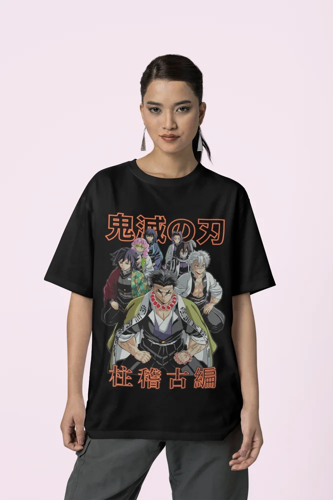 Hashira Demon Slayer T-Shirt Kimetsu No Yaiba Tengen Horror Anime Gift Shirt