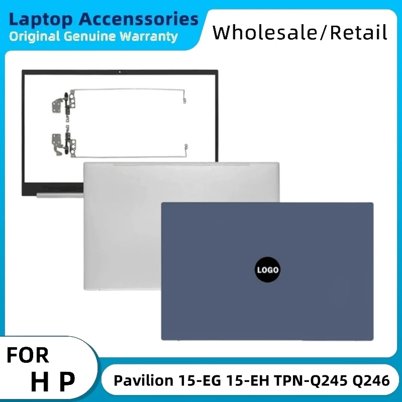 For HP Pavilion 15-EG 15-EH TPN-Q245 Q246 Laptop Screen Cover Top Front Bezel Frame Shell Hinges LCD Back Case Repair