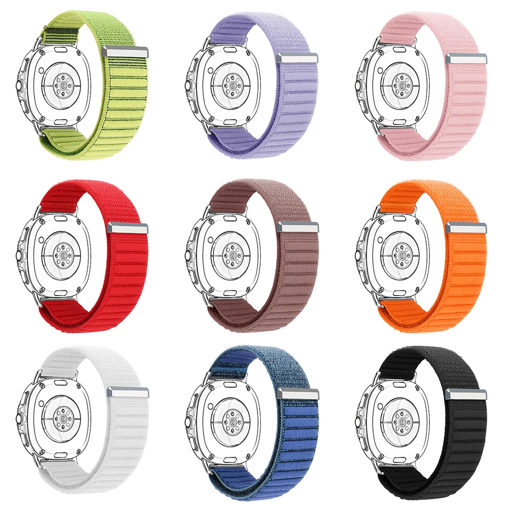 Tali Lingkaran Nilon untuk Jam Tangan Samsung Galaxy 8 40Mm 44Mm Tali Bernapas Nyaman Dikepang untuk Jam Tangan Galaxy 8 Aksesori Klasik