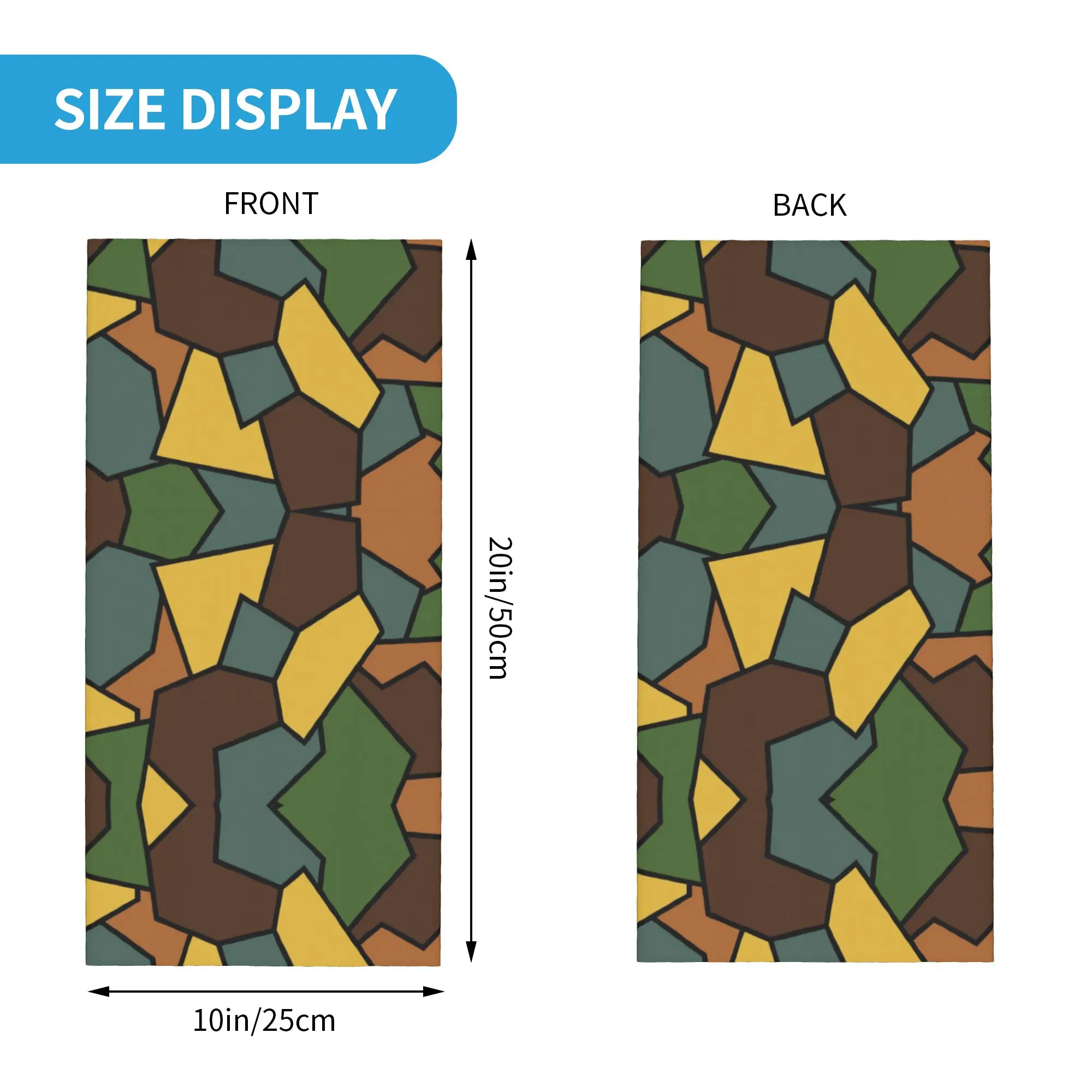 Custom German Camouflage camo Neck Gaiter Men Women UV Protection Winter Multicam Military Bandana Scarf for Hiking