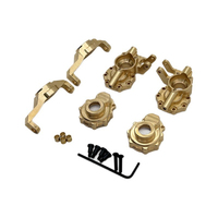 17Pcs Remote Control Car Accessories Metal upgrade Brass Front Axle Cup C Seat Fit For TRAXXAS TRX4 TRX6 HB R1001 R1002 R1003