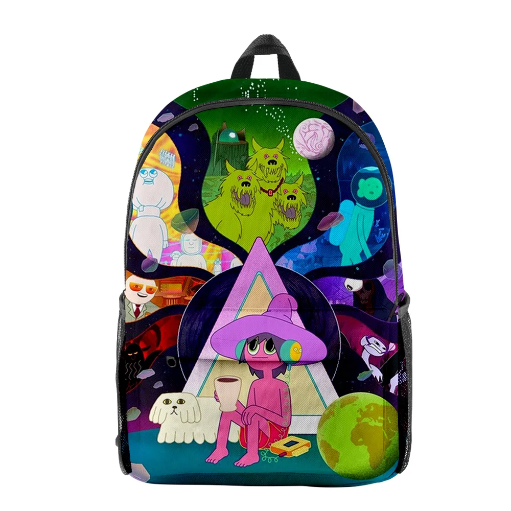 

Classic Popular The Midnight Gospel pupil Bookbag Notebook Backpacks 3D Print Oxford Waterproof Boys/Girls Travel Backpacks