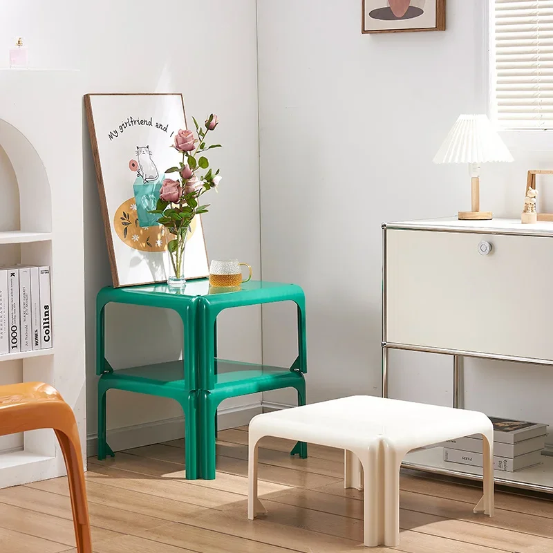 

Space Tea Table Mid-Ancient Storage Rack Internet Celebrity Ins Style Side Table Corner