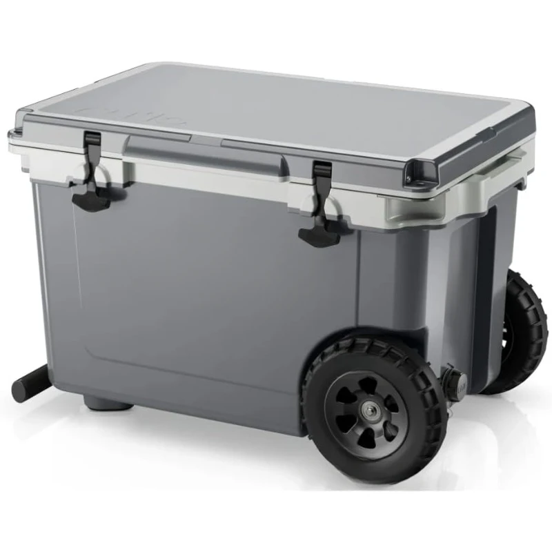 52 Quart Ultra-Light Wheeled Drink, Beverage, Camping, Picnic, Fishing, Boat, Barbecue,home.