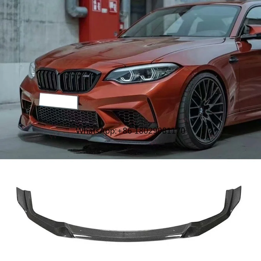 

Передний бампер F87 M2C из углеродного волокна для BMW F87 M2 M2C Coupe 2-Door 2019-2020, передний бампер, автомобильные аксессуары