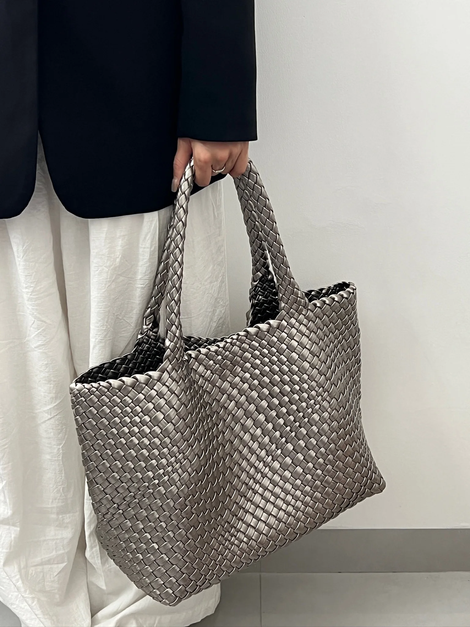Bolsa tote de tecido para mulheres bolsa de couro pu grande bolsa hobo e bolsa retrô artesanal bolsa de ombro de viagem 2025