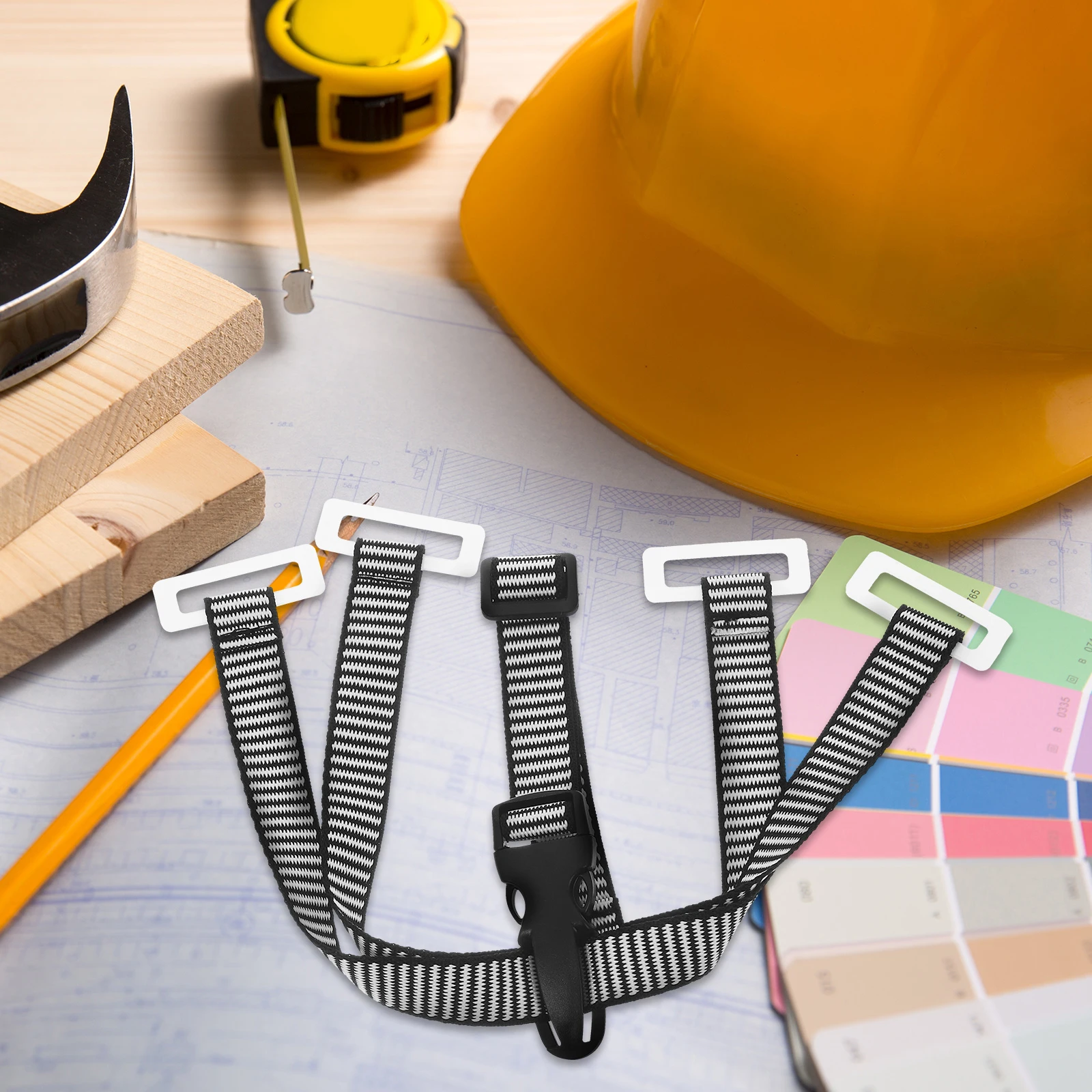 

Y Shape Chin Strap Hard Hat Safety Strap With Buckle Adjustable Sturdy Durable Polyester Comfortable Kids Adults Wide