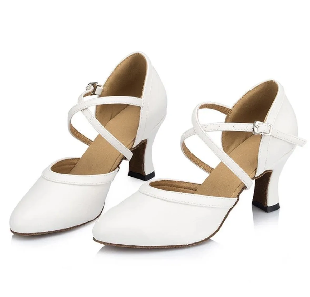 Cross border hot selling leopard print Latin dance shoes for women and adults, slim high heels dance shoes