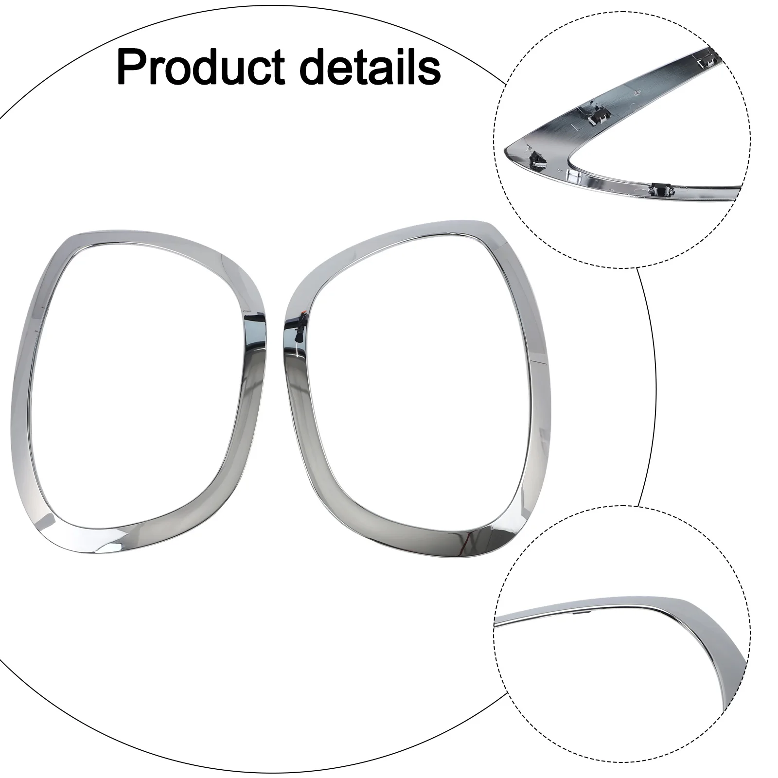 

Car Lighting ABS Headlight Frame Fit For 2017-2023 Car Headlight Frame Vehicle Fitment For Headlight Application