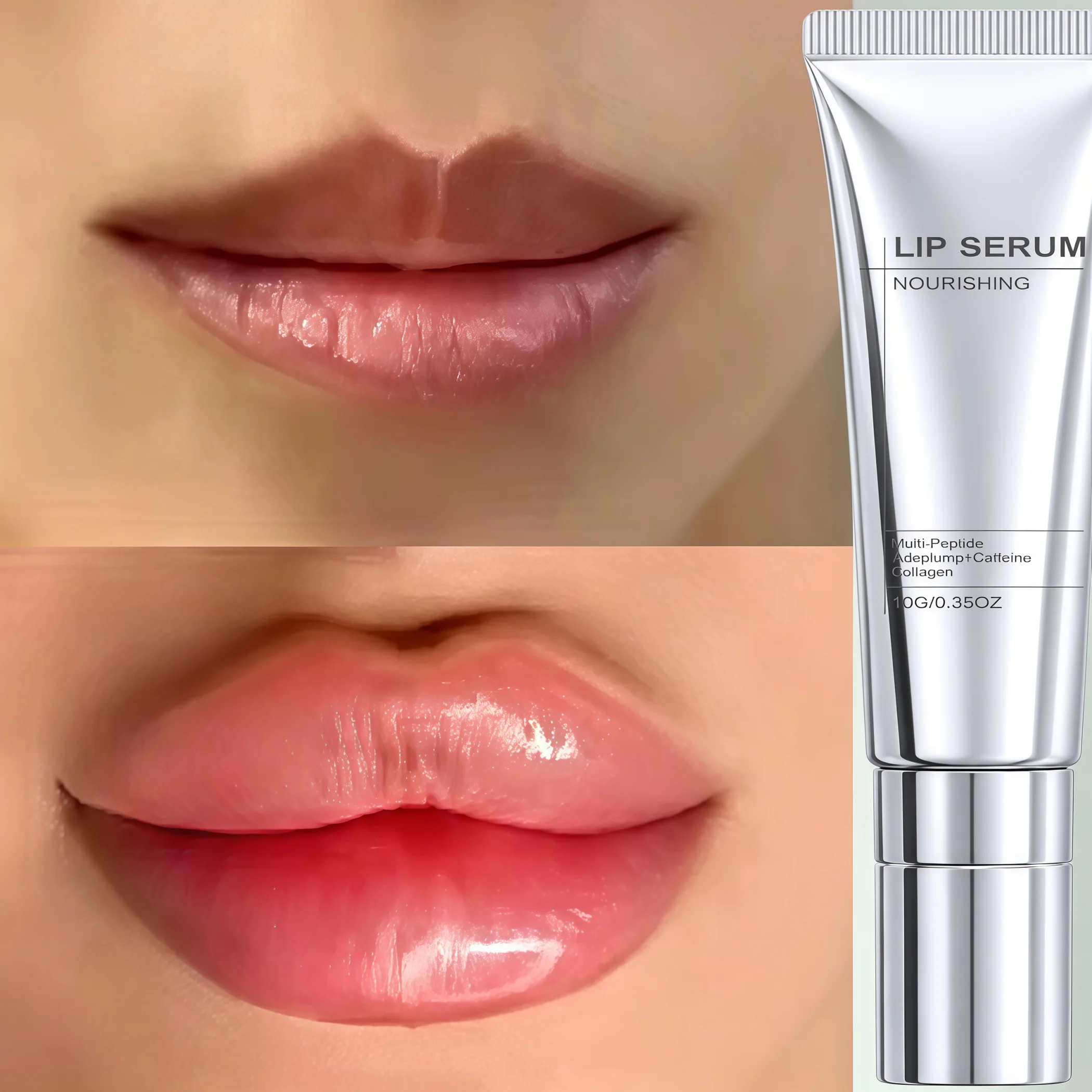 Multi Peptide Lip Treatment Serum,Anti-Aging Care,Glowing&Plumping,Deep Lip Barrier Repair,Collagen Boosting&Smooths Fine Lip Lines&Visibly Fuller&Firm Lips,Brightens Dull Lip Tone&Versatile Lip Treatment&Sleeping Mask,Autumn&Winter Essentials