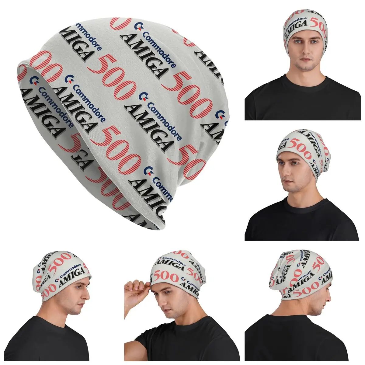 Commodore Amiga 500 Skullies Beanies Hats Warm Autumn Winter Outdoor Cap Knitted Bonnet Caps for Men Women Adult