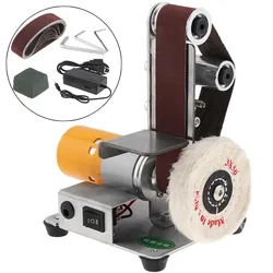 Electric Belt Machine Sander Sanding Grinding Polishing Machine Abrasive Belts Grinder DIY Polishing Cutter Edges Tool