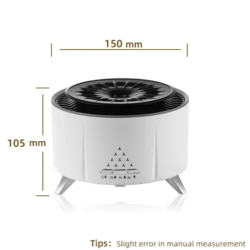 Диффузор эфирного масла, увлажнитель воздуха с пламенем, спрей в виде медузы, 350 мл, диффузор для ароматерапии, подходит для дома, спальни, прямые продажи