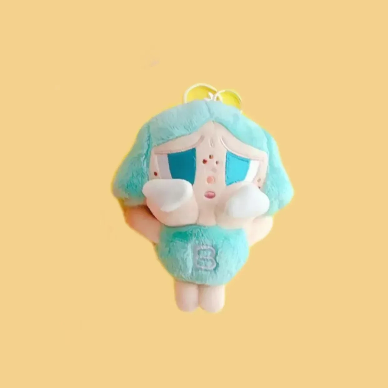 Mignon Doodle fille poupée en peluche pendentif porte-clés figurine d'action Kawaii mignon en peluche poupée ornements Collection bureau affichage cadeau jouet