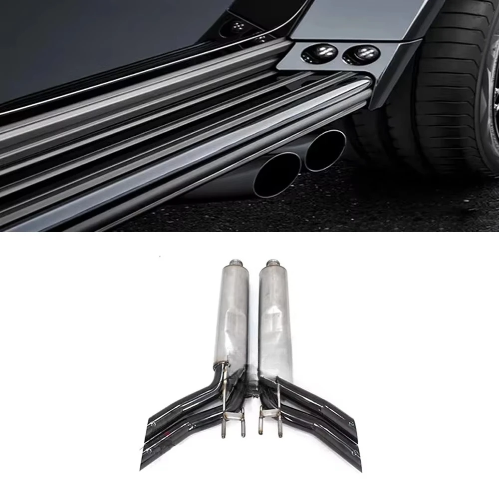 

For Benz G-Class W464 W463A G63 G500 G400 W464 BA exhaust system for G63/G500 black stainless steel muffler pipe exhaust tip