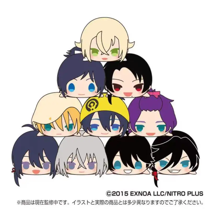 Anime Touken Ranbu 8cm Mochi Stuffed Plush Dolls Mikazuki Munechika Kashuu Kiyomitsu Yasusada Pendant Toys Fans' Kids Gifts