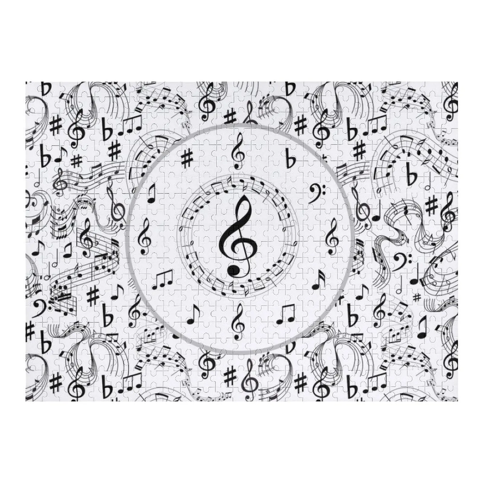 

Music, Musical Notes Jigsaw Puzzle Wooden Decor Paintings Picture Puzzle