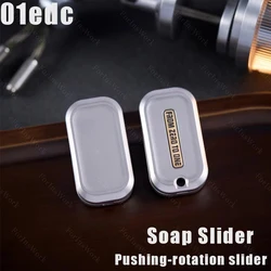01EDC Soap Slider Pushing-rotation Cool Gadget Slider Fidget Slider Sensory Toy Adults Anxiety