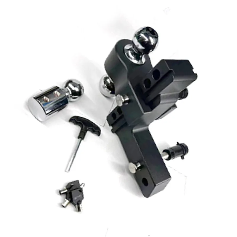 Car trailer arm towing high-strength black model 2-inch to 6-inch