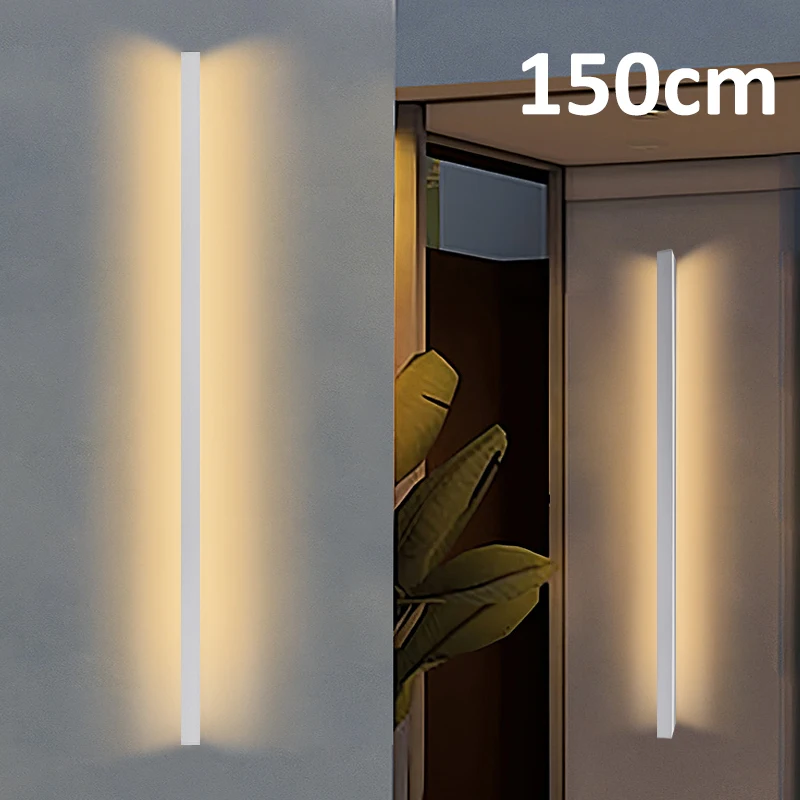 150cm narrow slender strip wall lamp at the head of the minimalist bedroom bed background wall room lighting decoration