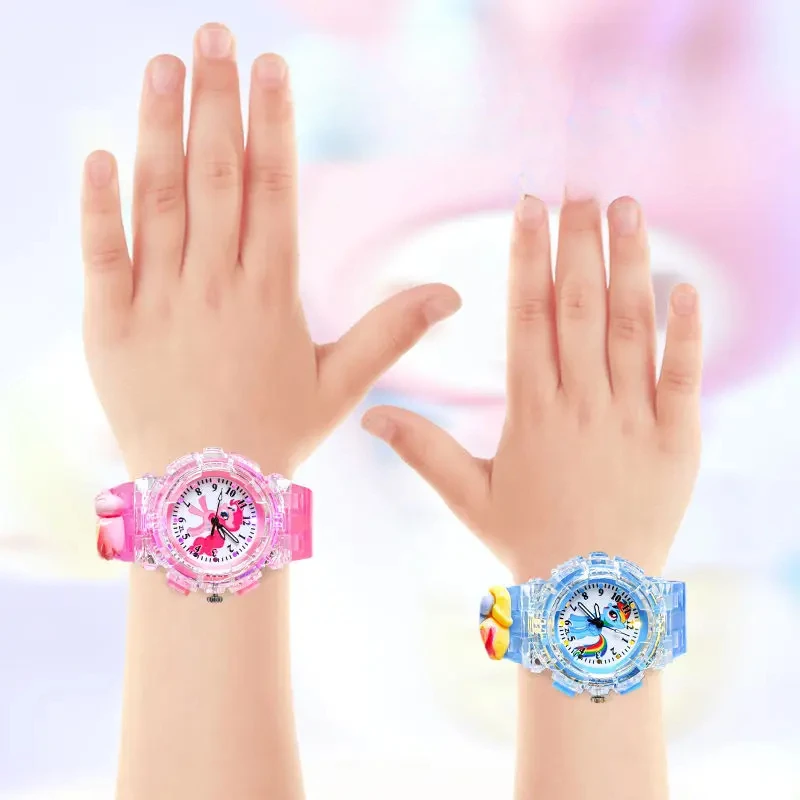 My Little Pony Twilight Sparkle Rainbow Dash animation peripheral creative cartoon three-dimensional children's luminous watch