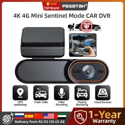 PEGATAH Mini 4G CAR DVR 1080P 4K WIFI Dash Cam Black Box Room Night Vision Cam Parking Monitor GPS Positioning OBD Connection
