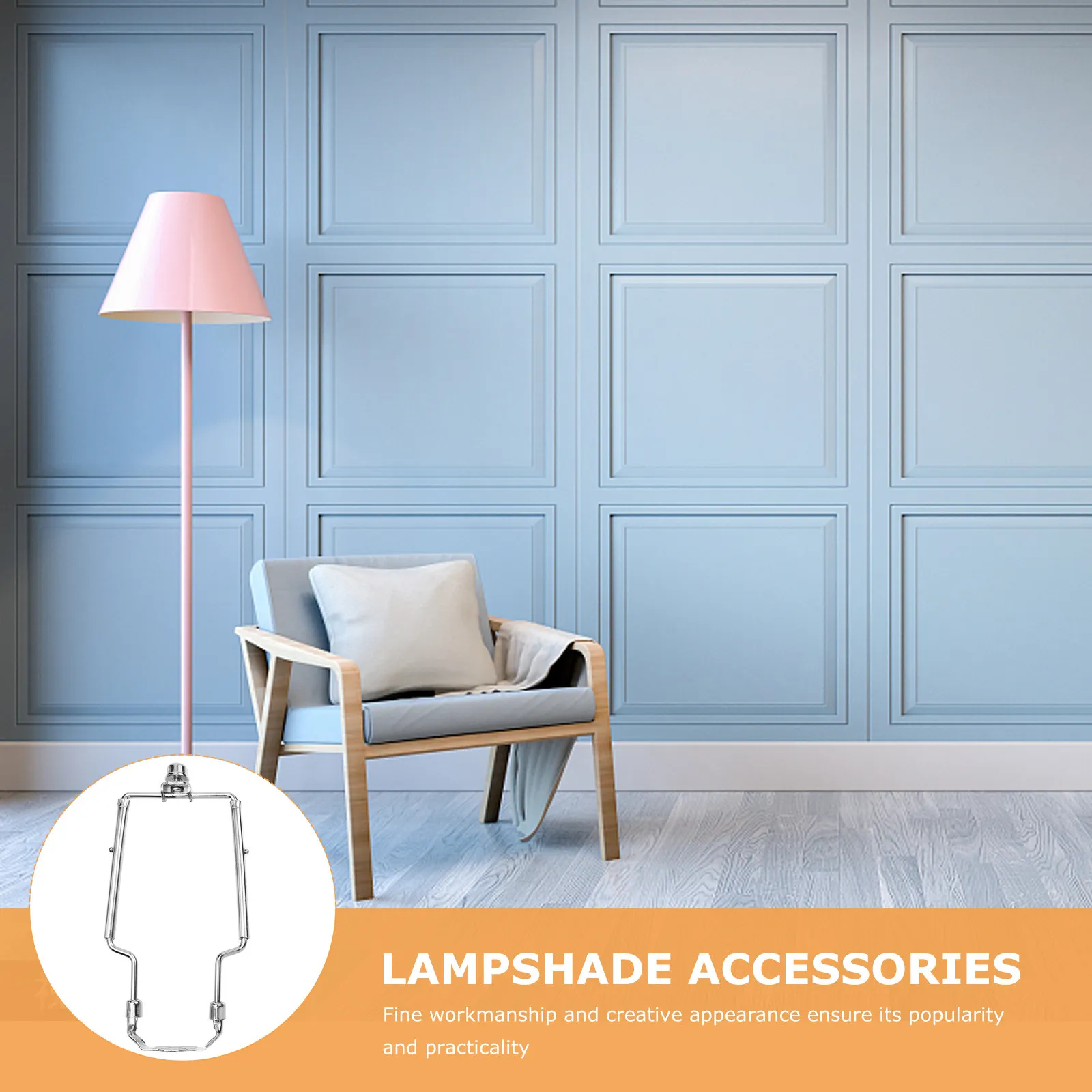 

Кронштейн для абажура (1 шт.), универсальный держатель для лампы, прочный, с гальваническим покрытием, подходит для настольных и напольных хрустальных светильников