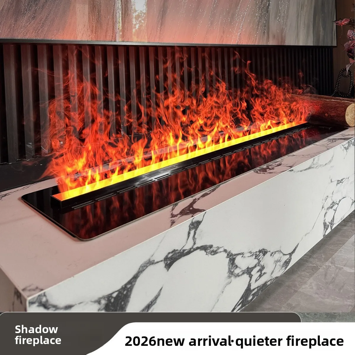 Cross-border dedicated household d electronic atomizing fireplace European embedded simulation flame Internet celebrity