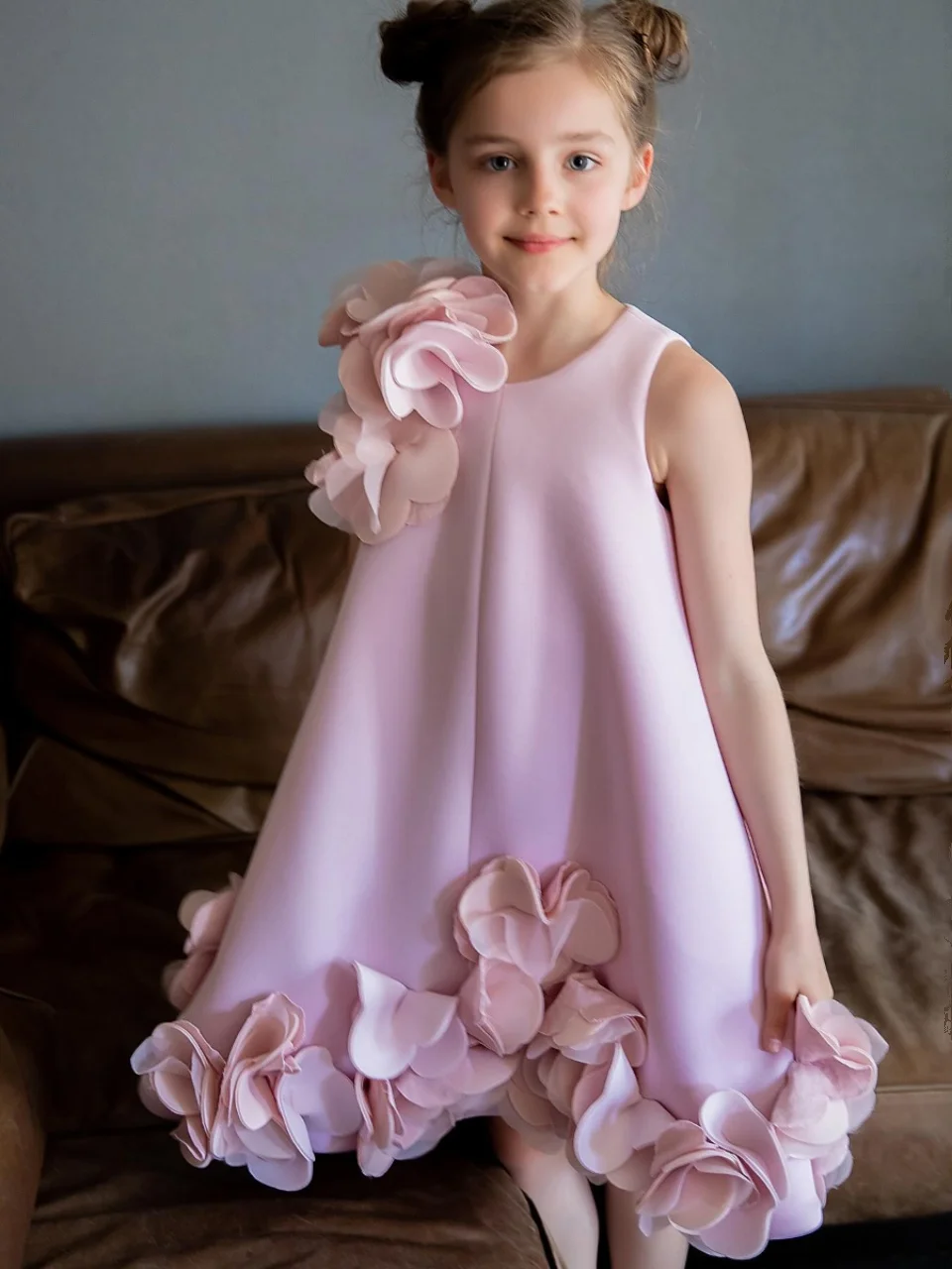 

Eid Princess One-piece Wedding Luxury Brithday Party Children Dress Kids Clothes for Young Girls Outfits Costumes Sukienka