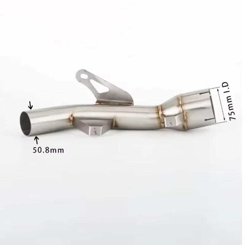 For Kawasaki Z900 2017-2024 Z 900 Escape Motorcycle Exhaust Middie Link Pipe 51MM Slip-On Stainless Mid Muffler Pipe