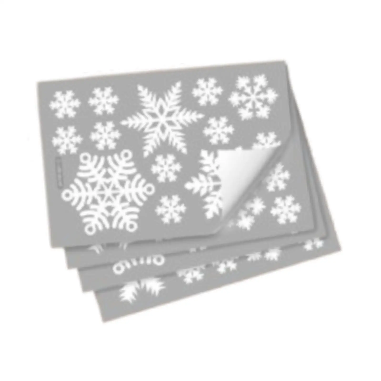 Christmas Snowflake Window Clings for Present Festive Winter Wonderland