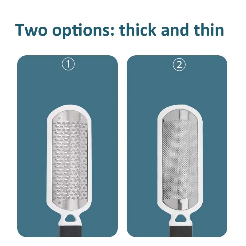 Lime à pied, épurateur de pieds, outil de pédicure pour enlever les callosités, pour pieds secs et humides, cadre en acier inoxydable, râpe pour talon craquelé