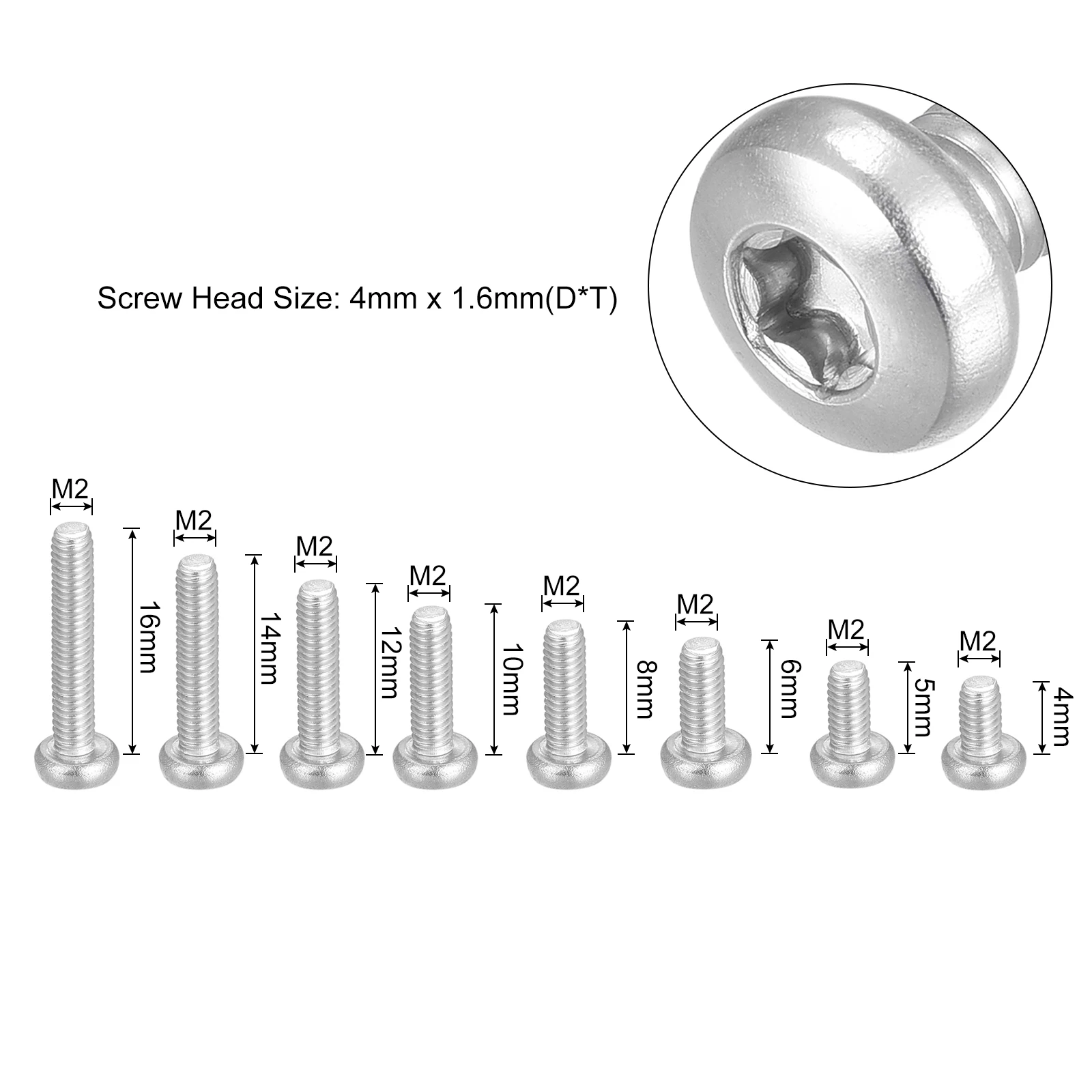 70/80/120/125/160 pz M2 M2.5 M3 M4 M5 M6 Torx Viti di Sicurezza Kit In Acciaio Inox 304 Pan Testa Vite Antimanomissione W Chiave T6