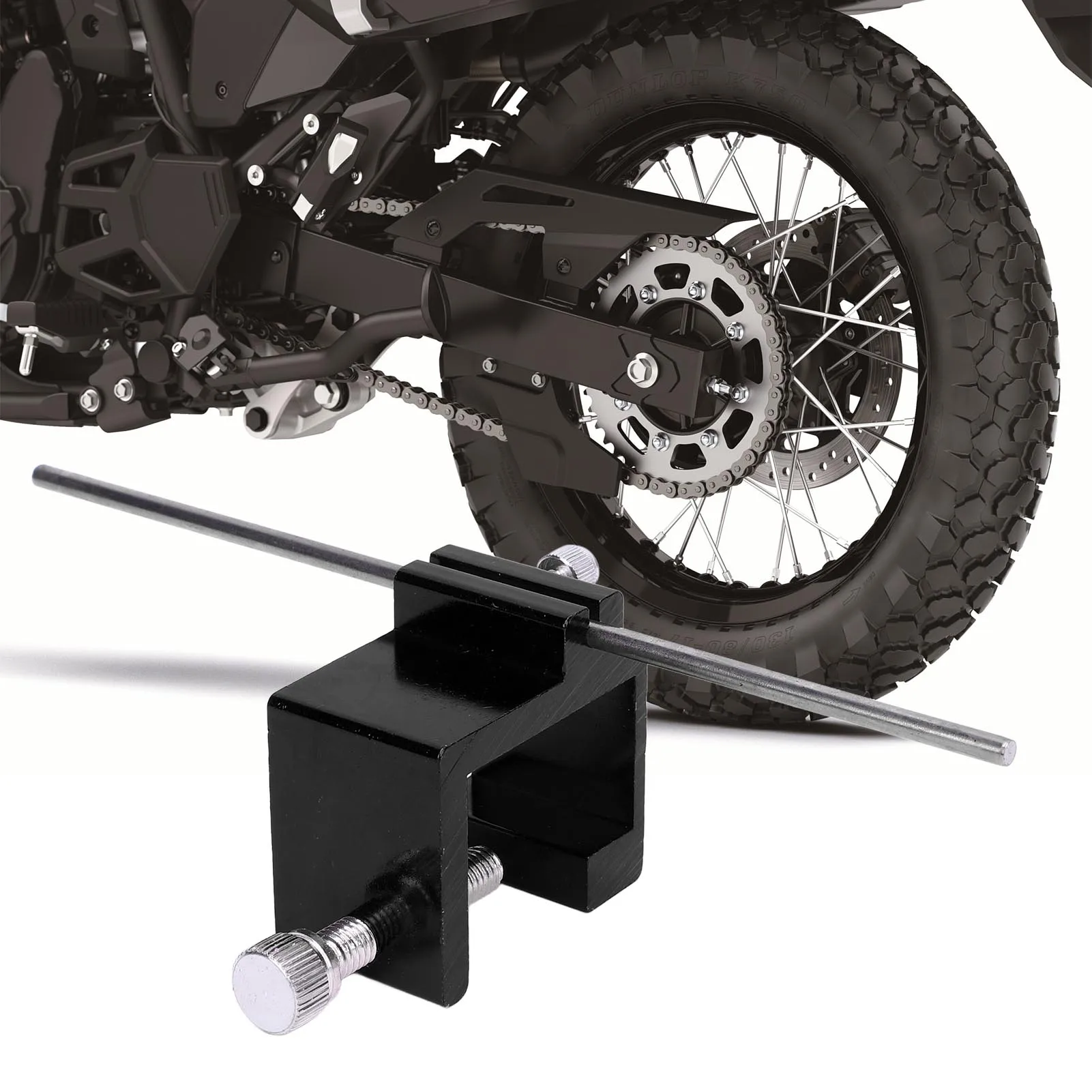 

Universal Aluminum Motorcycle Chain Alignment Tool - Precise Adjuster for Bikes/ATVs (08-0048)
