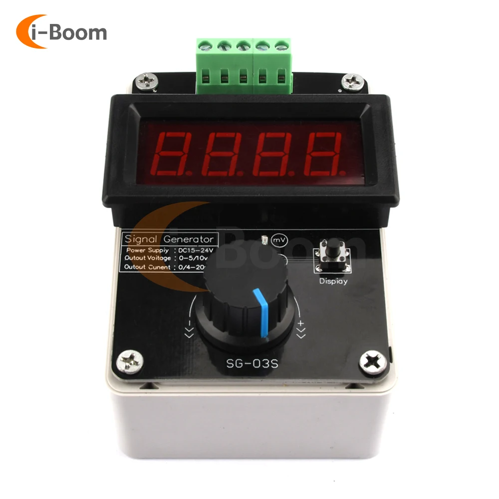 1PC 0-20mA/4-20mA 0-10V Signal Generator Adjustable Current Voltage Simulator Transmitter Recorder Signal Generator DC24V