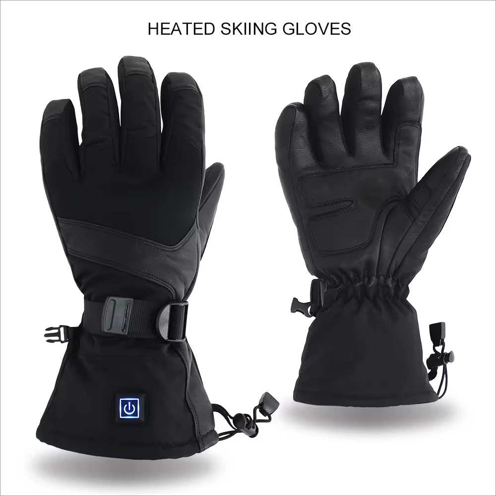 2026 Custom High Quality Winter Warm Thermal Heated Gloves for Skiing Motorcycling Rechargeable Heated Gloves