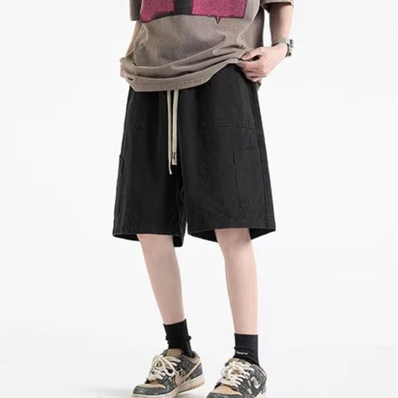 Cargo Shorts Women S-4XL Baggy Unisex Solid All-match Vintage Harajuku Chic Summer Holiday Teens Casual Pockets Japanese Style