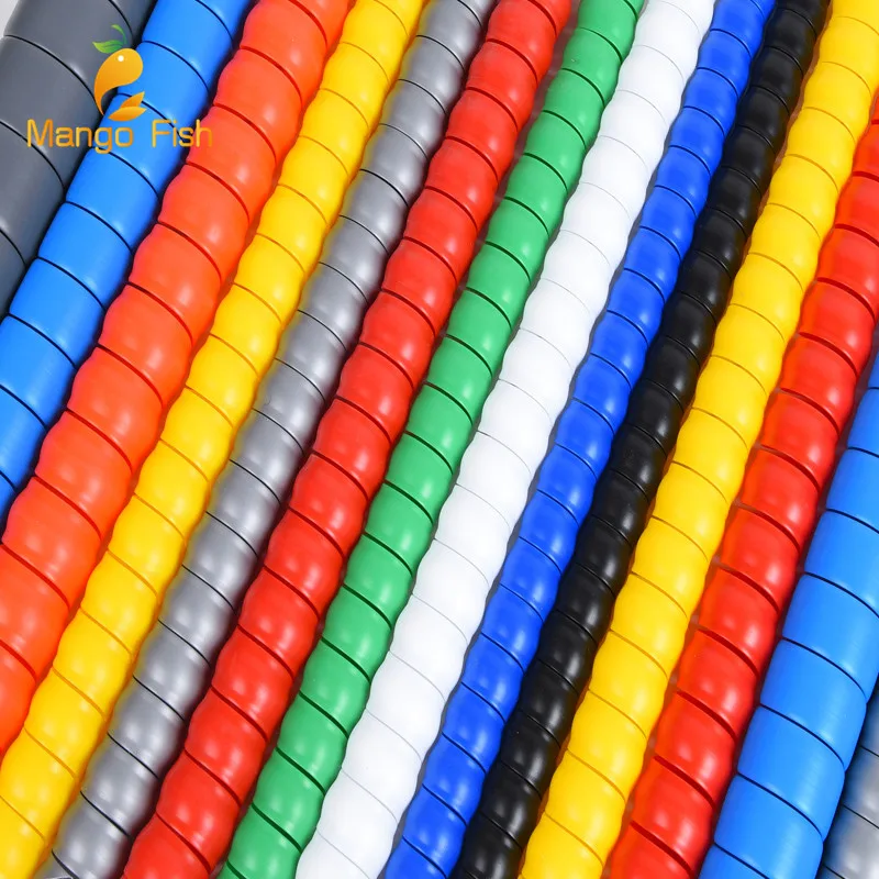 1/2/5Meters 8mm 10mm Line Organizer Pipe Protection Flexible Spiral Wrap Winding Cable Wire Protector Cable Sleeve Cover Tube